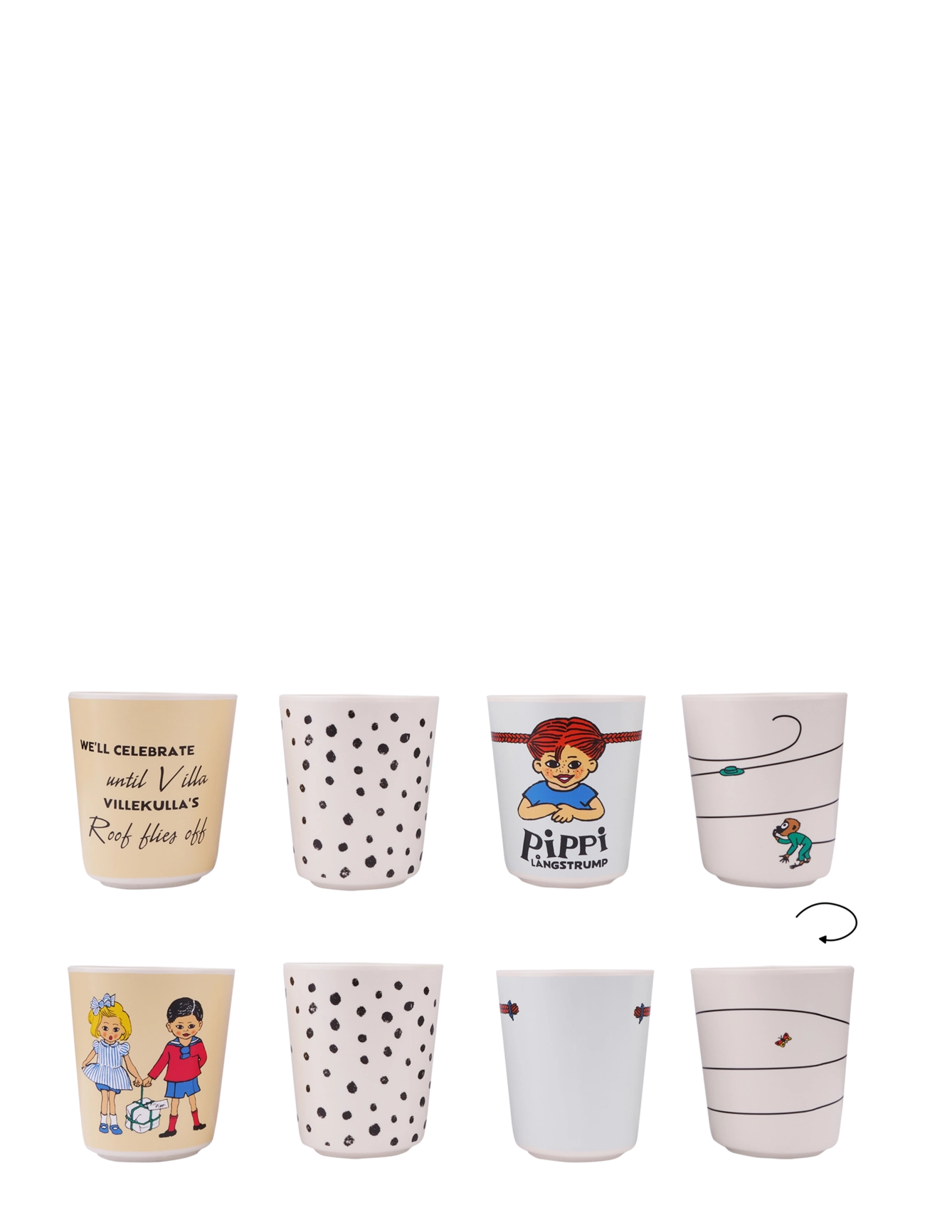 Pipi Pikksukk - Pippi - Tumbler set - 4pcs - multiple color - 2