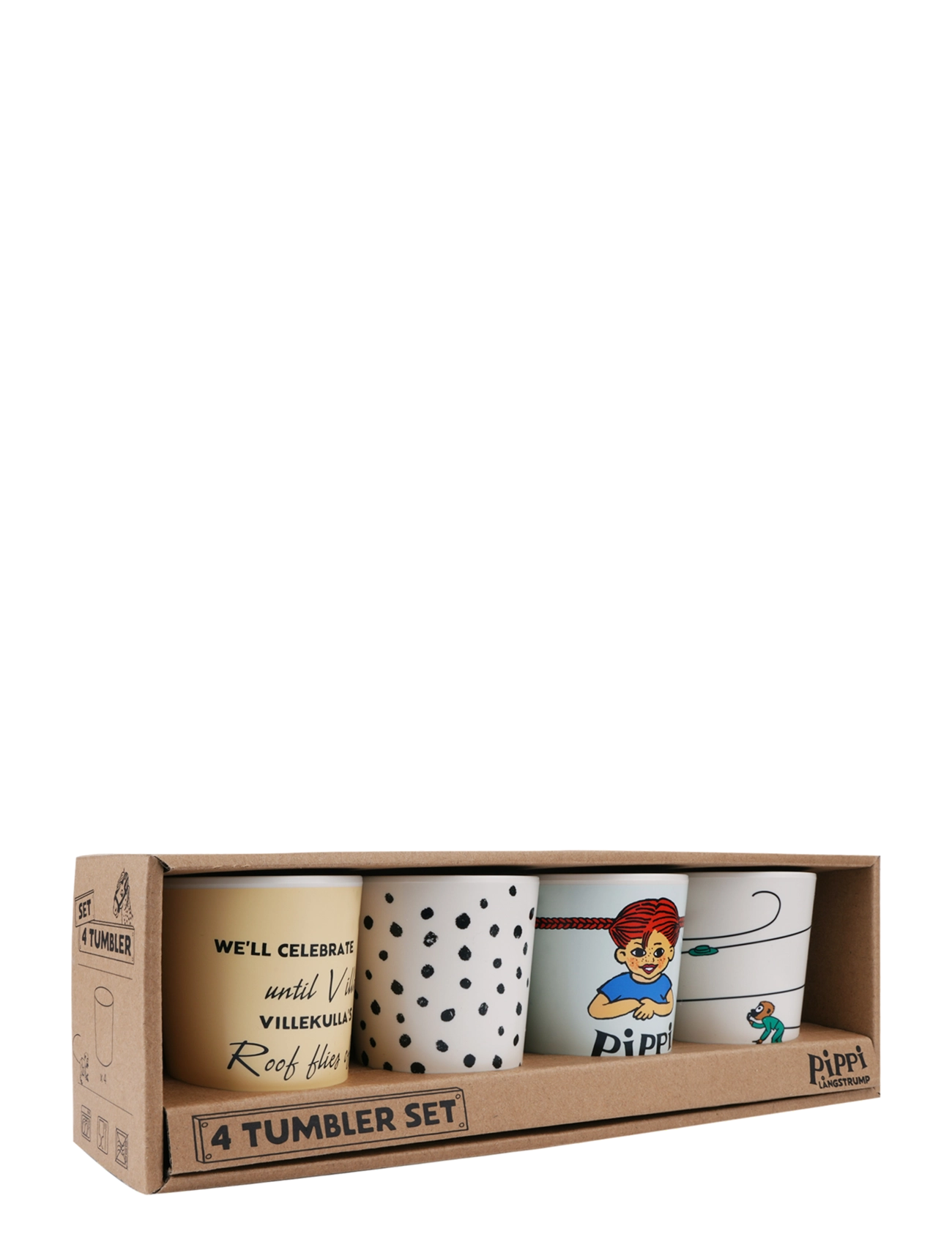 Pipi Pikksukk - Pippi - Tumbler set - 4pcs - multiple color - 3