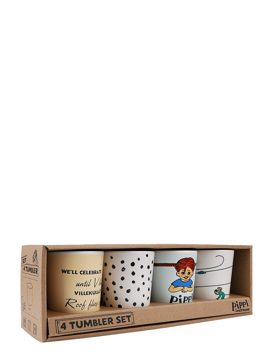 Pipi Pikksukk - Pippi - Tumbler set - 4pcs - multiple color - 3