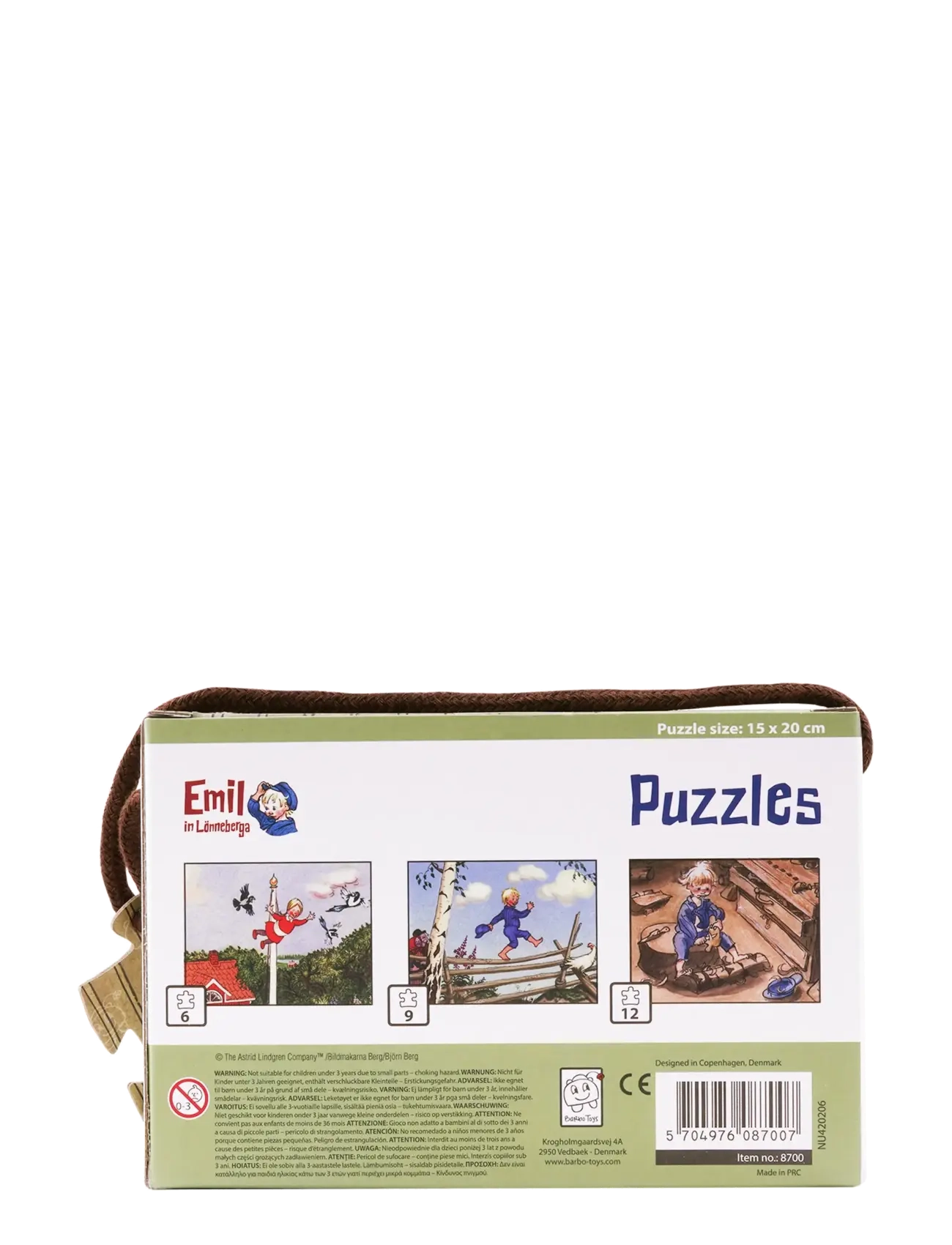 Barbo Toys - Emil 3 Puzzles - klassikalised pusled - multi - 4