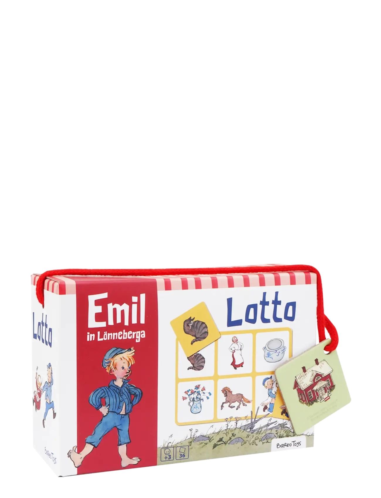 Emil i Lönneberga Billedlotteri, One Size, Games, Rot - Board Kinder