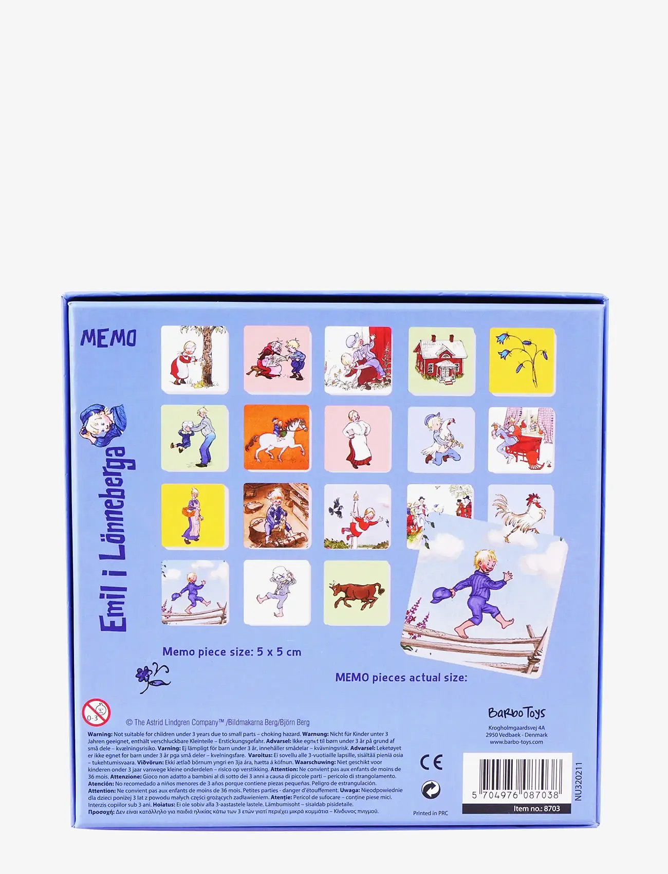 Emil i Lönneberga - Emil fra Lønneberg square Memo - memo - multiple color - 3