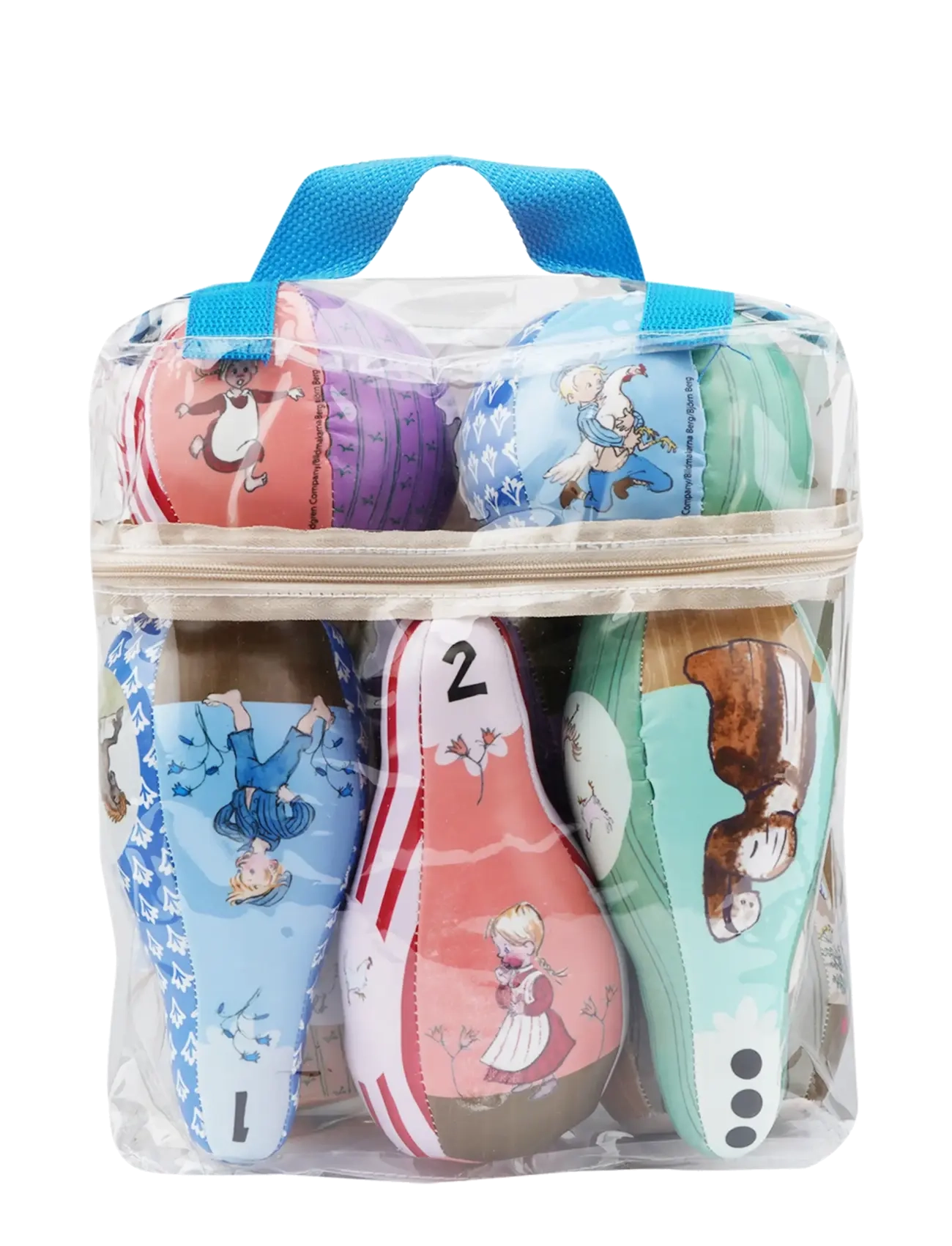 BARBO Spielzeug Emil I Lönneberga Soft Bowling Set Patterned - One Size - Kinder