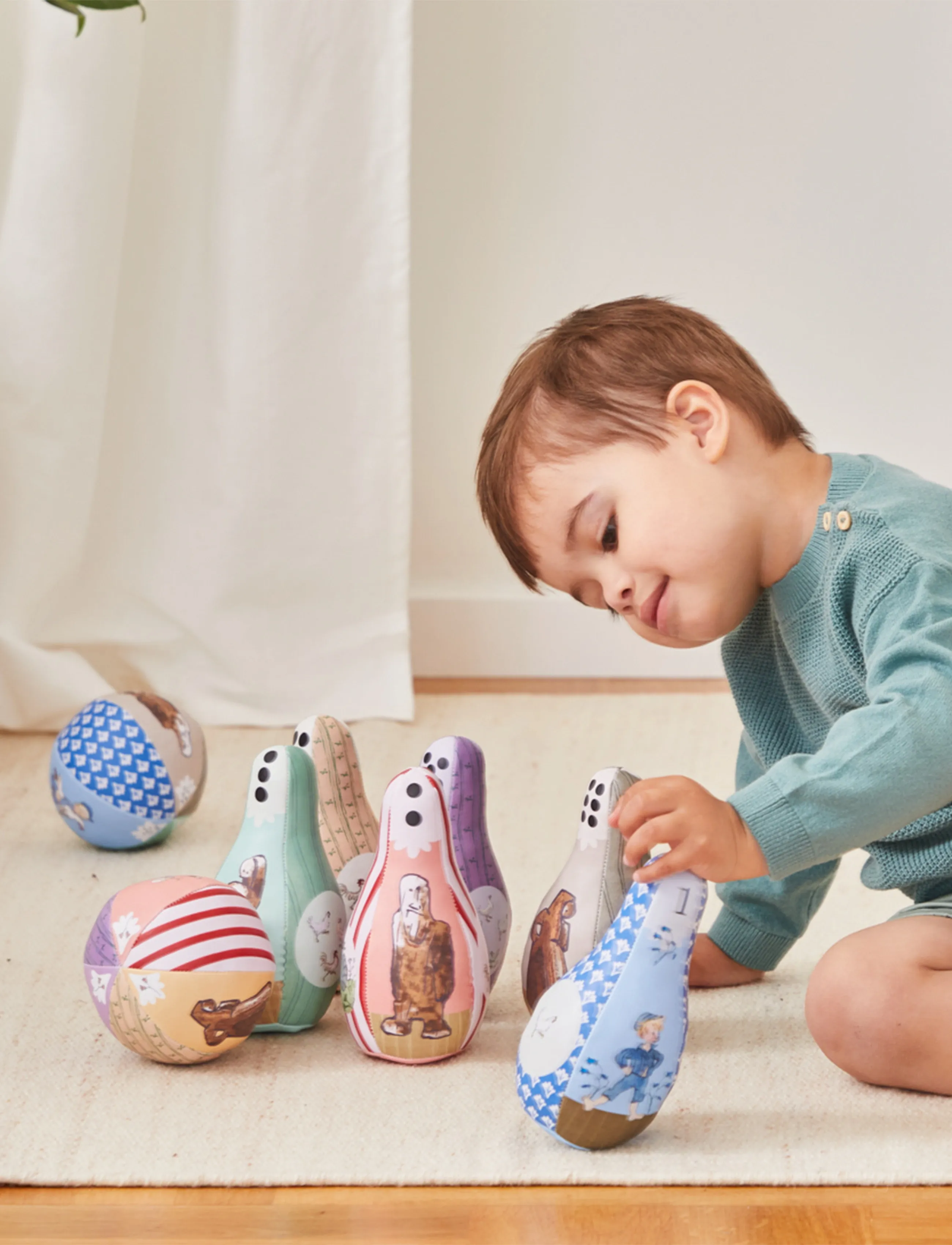Emil i Lönneberga Soft Bowling Set, One Size, Games, Mehrfarbig/gemustert - Active Kinder