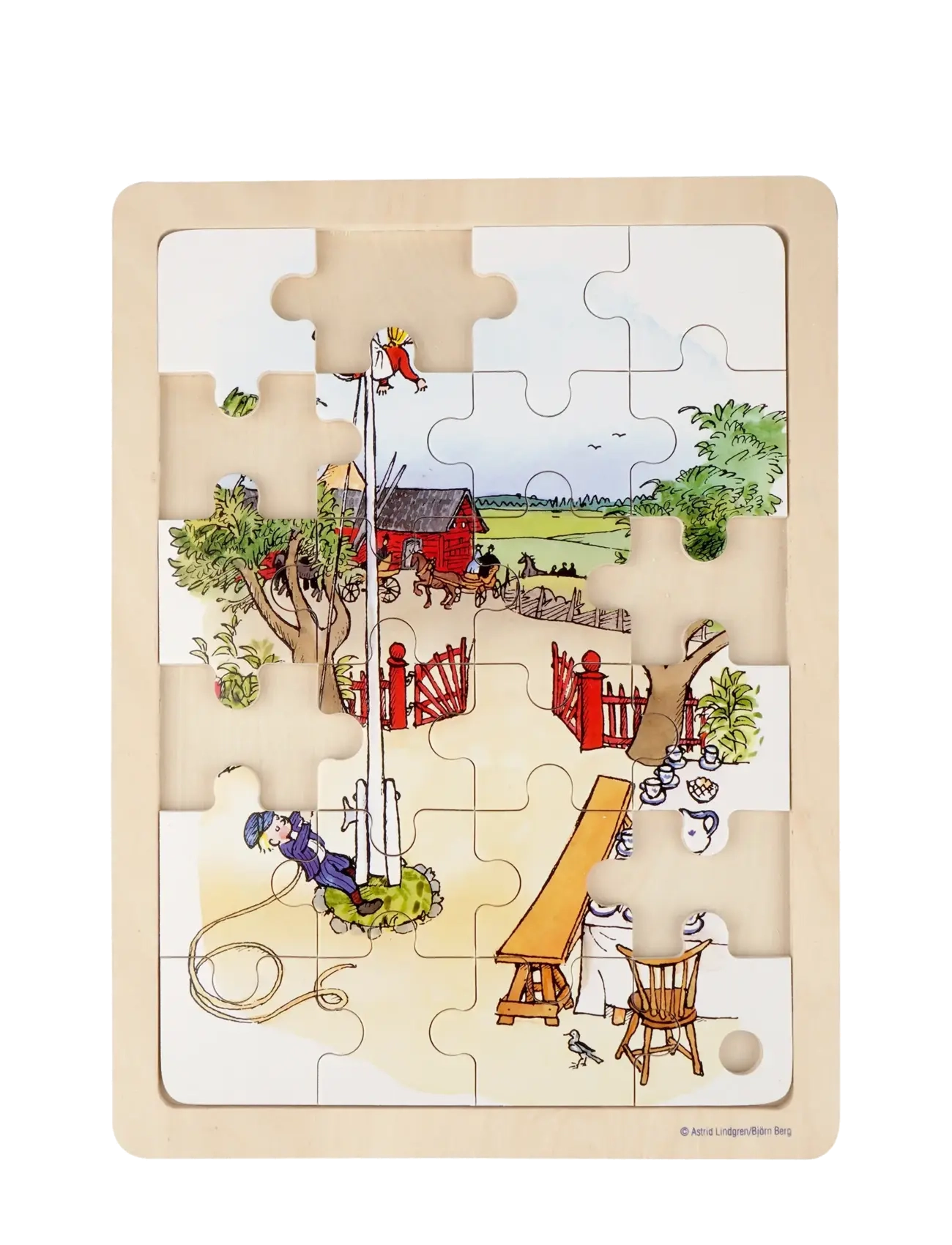 Barbo Toys - Emil fra Lønneberg Wooden Frame Puzzle - FSC - puzzles classiques - multiple color - 2