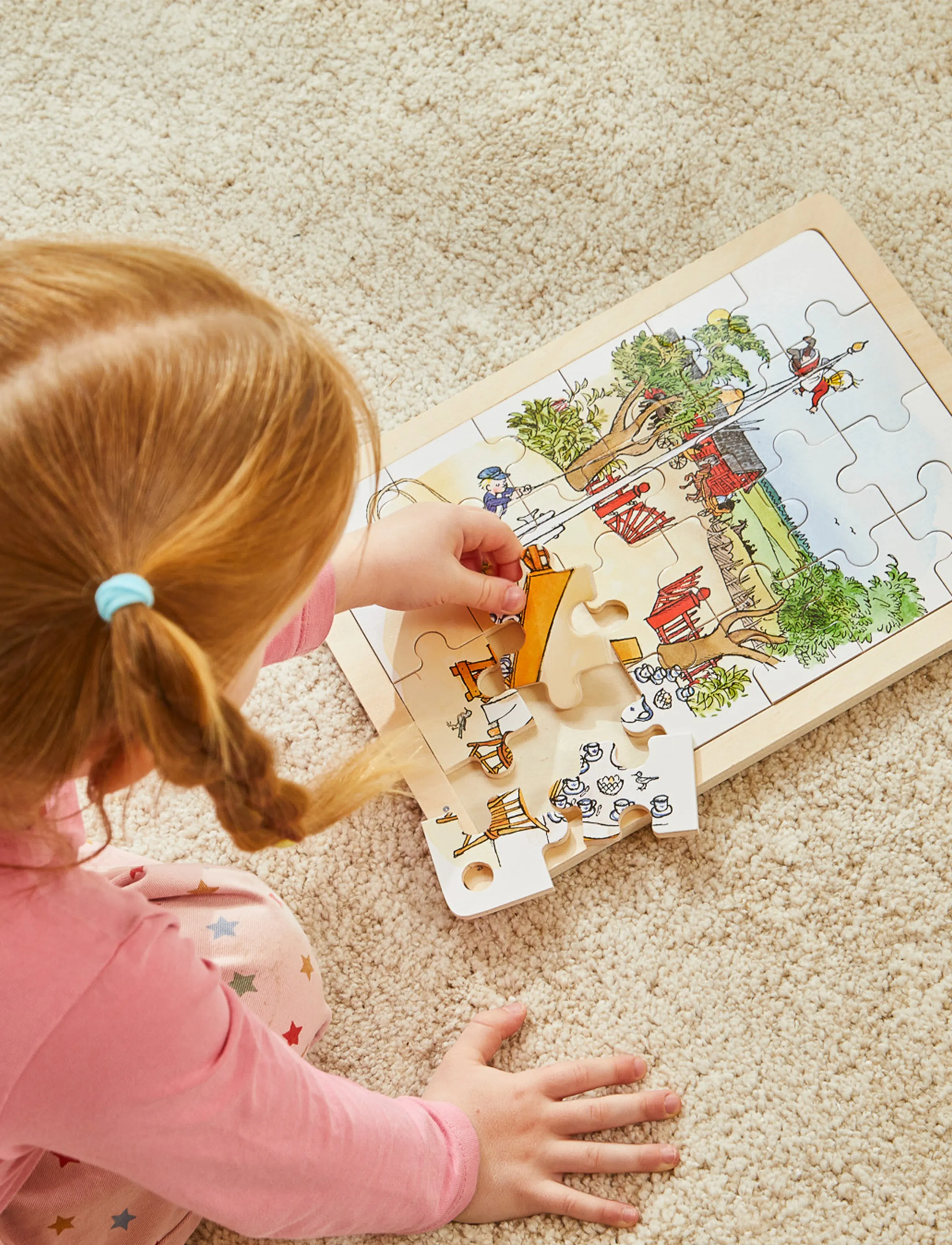 Barbo Legetøj Emil Fra Lønneberg Wooden Frame Puzzle - Fsc, One Size, Multi/patterned, Puslespil > Klassiske Puslespil, Børn