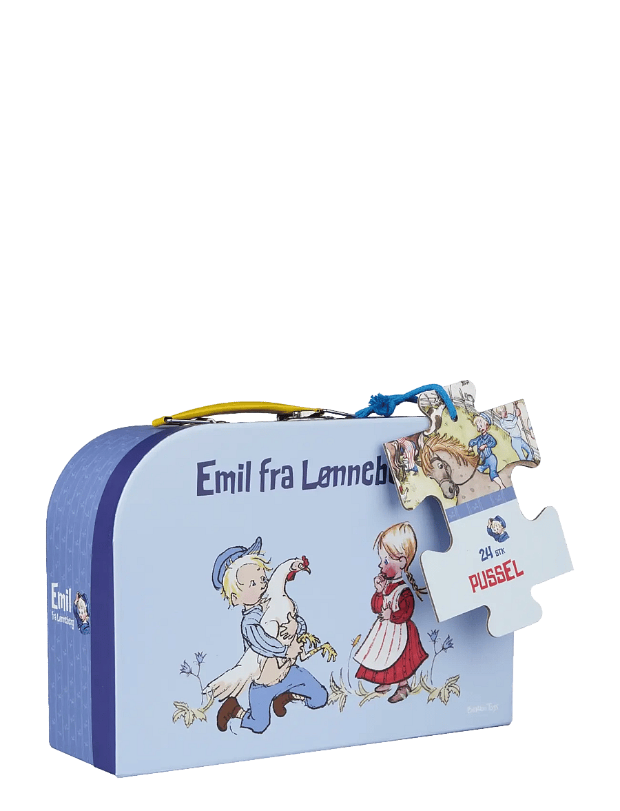 Emil i Lönneberga - Emil from Lønneberg - Suitcase with Puzzle - puzzles en bois - multiple color - 1
