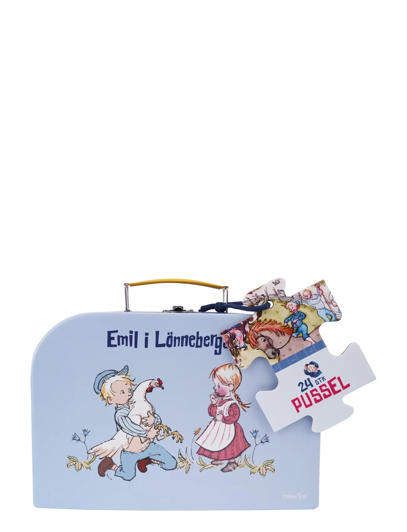 Emil i Lönneberga - Emil from Lønneberg - Suitcase with Puzzle - puzzles en bois - multiple color - 3