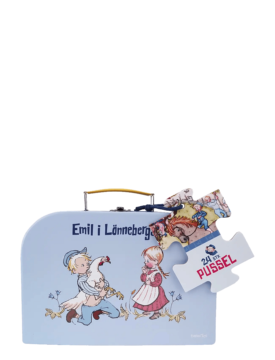 Emil i Lönneberga - Emil from Lønneberg - Suitcase with Puzzle - puzzles en bois - multiple color - 3