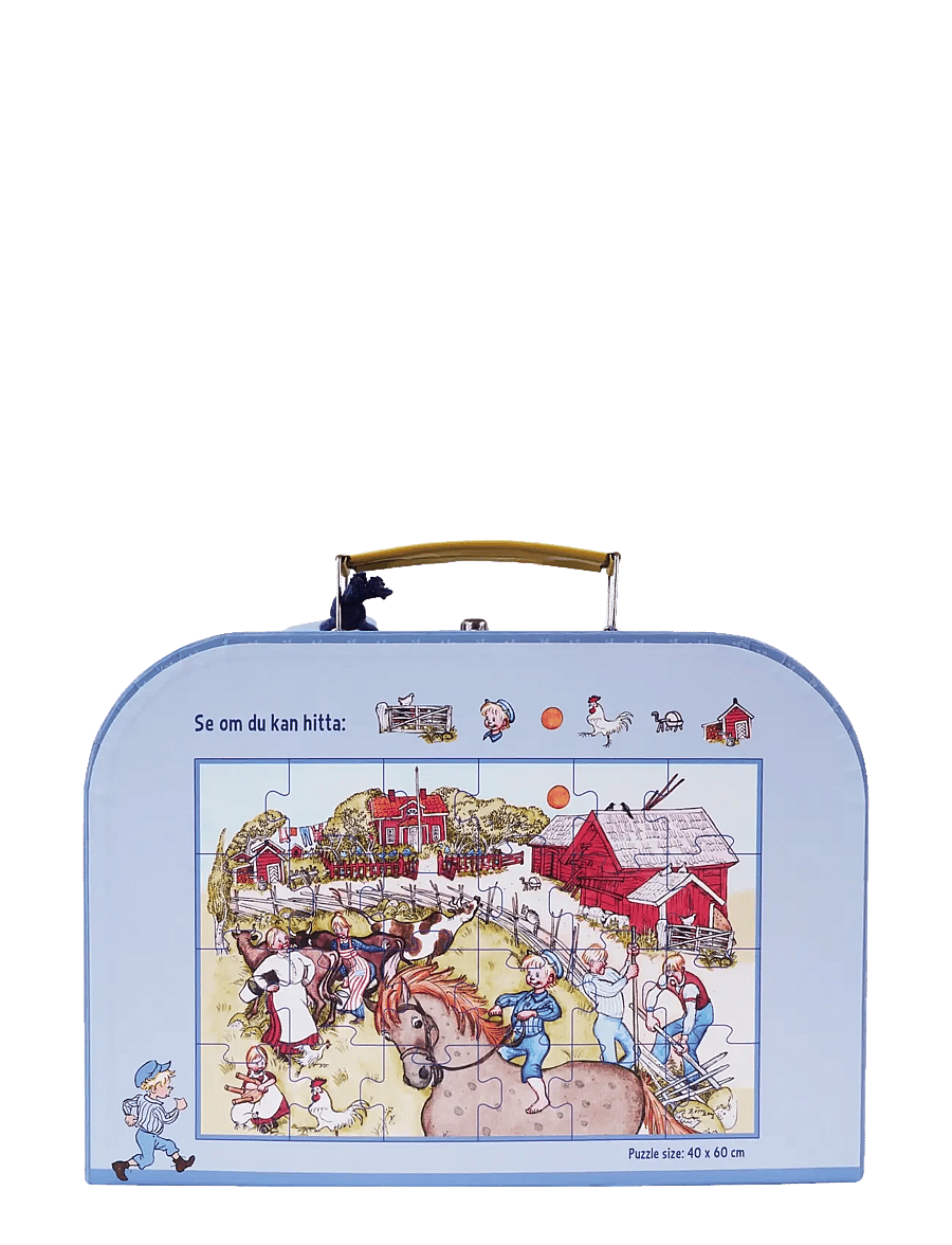 Emil i Lönneberga - Emil from Lønneberg - Suitcase with Puzzle - puzzles en bois - multiple color - 4