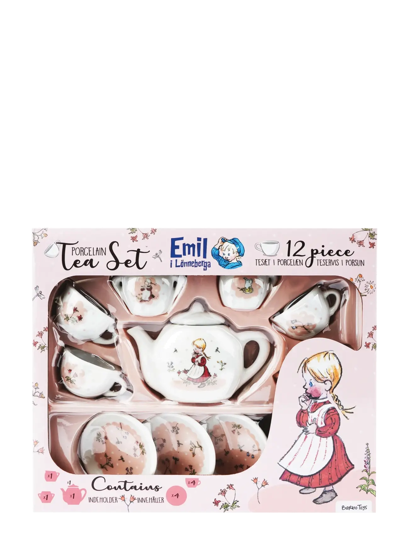Porcelain Tea Set with Ida - Emil i Lönneberga - PINK