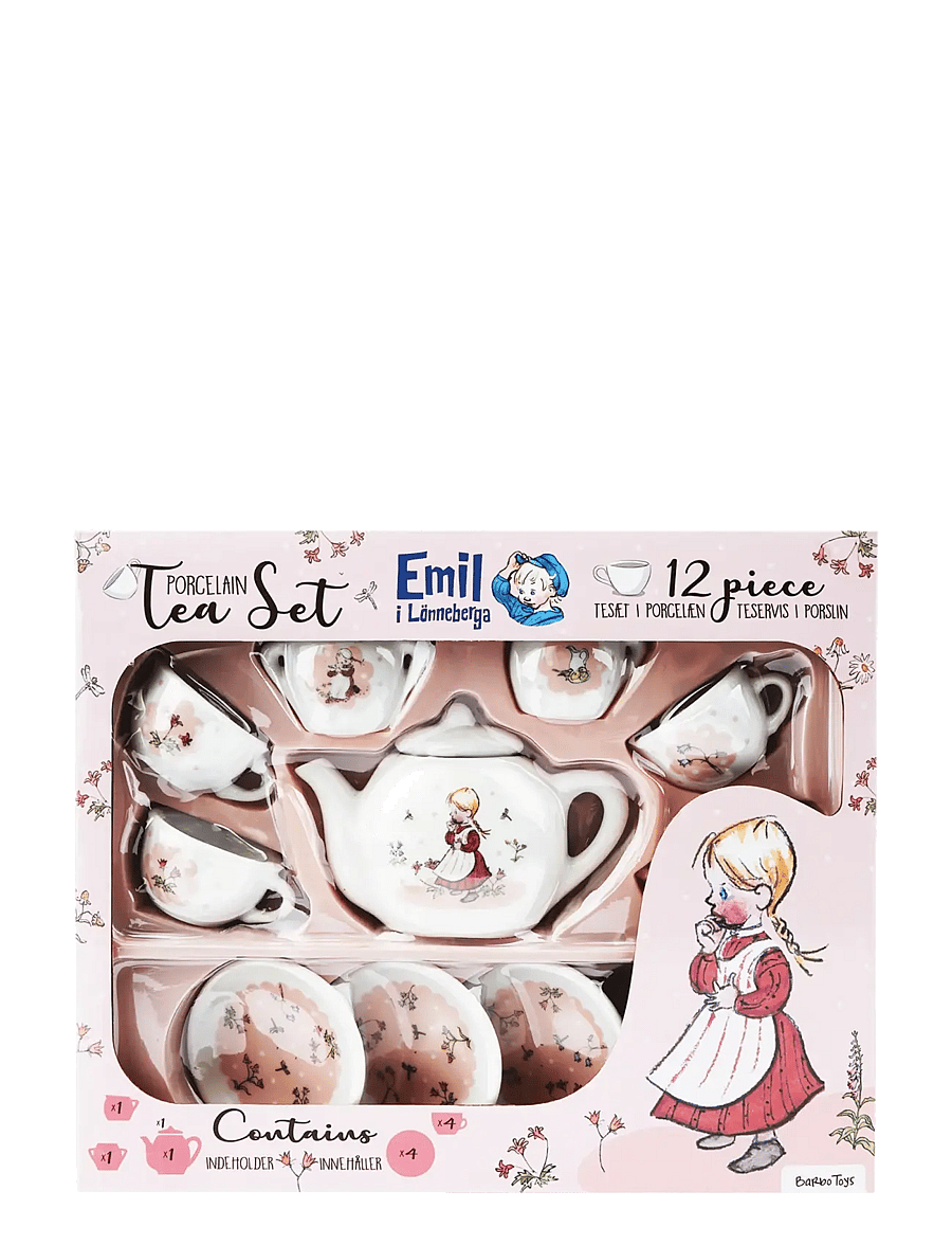 Emil i Lönneberga - Porcelain Tea Set with Ida - Emil i Lönneberga - kaffee & tee-sets - pink - 1