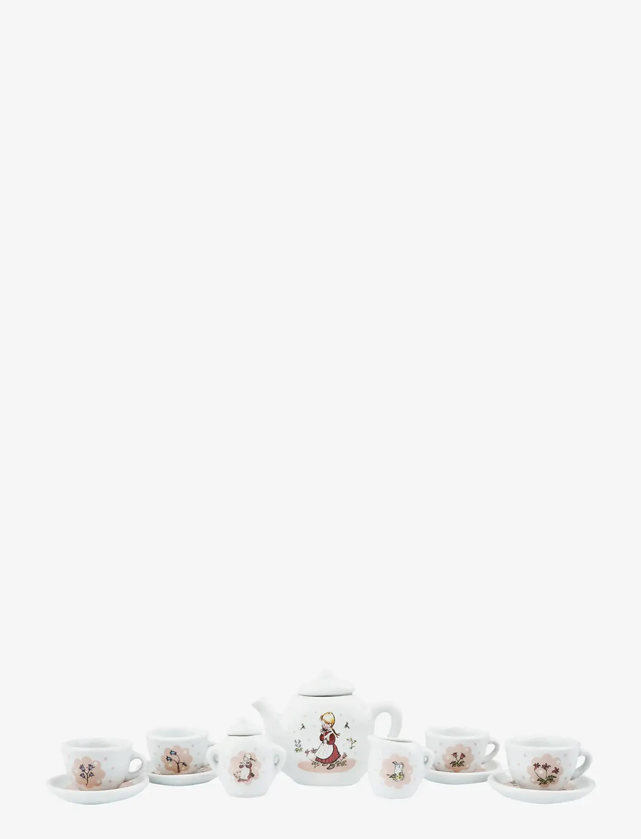 Barbo Toys - Porcelain Tea Set with Ida - Emil i Lönneberga - kaffee & tee-sets - pink - 2