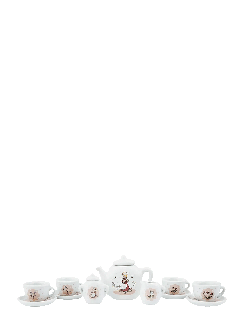 Barbo Toys - Porcelain Tea Set with Ida - Emil i Lönneberga - kaffee & tee-sets - pink - 2