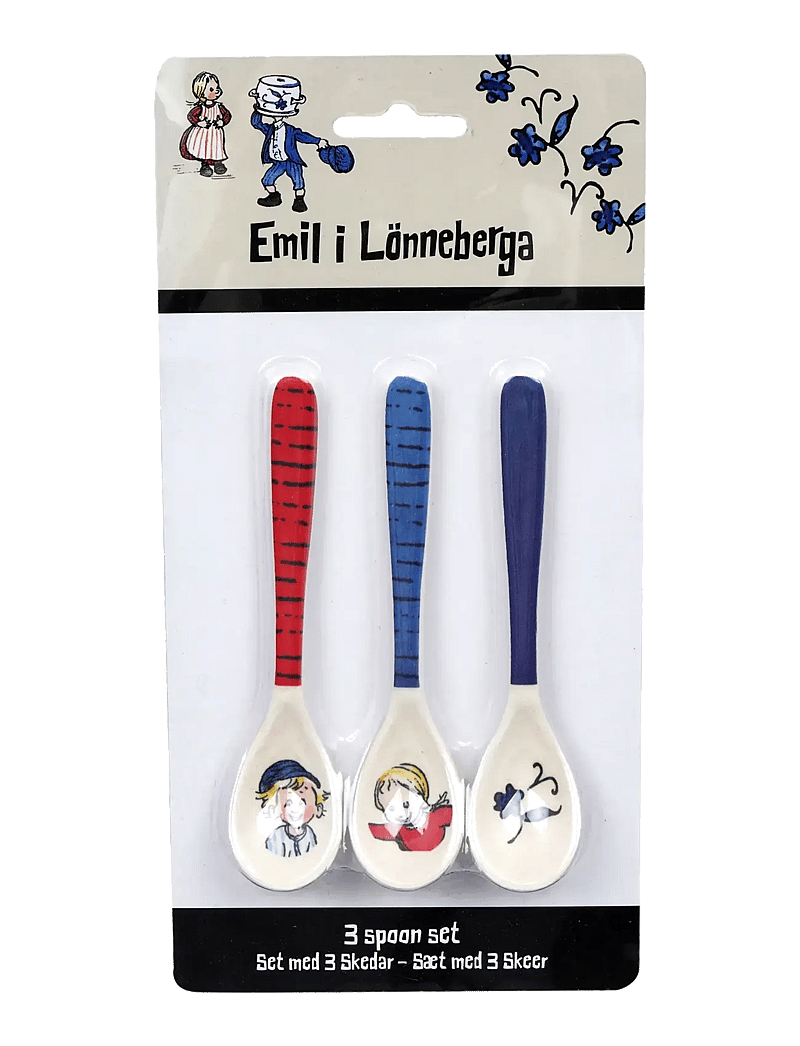 Emil i Lönneberga - Emil i Lönneberga 3 spoon set - besteck - multiple color - 0
