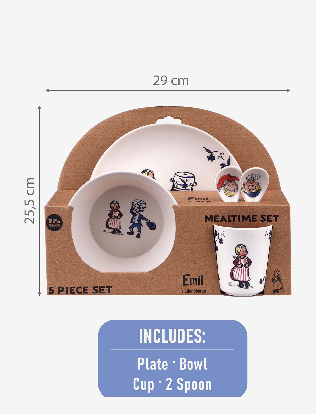 Emil i Lönneberga - Emil Tabelware 5 pcs set - essgeschirr - multiple color - 4