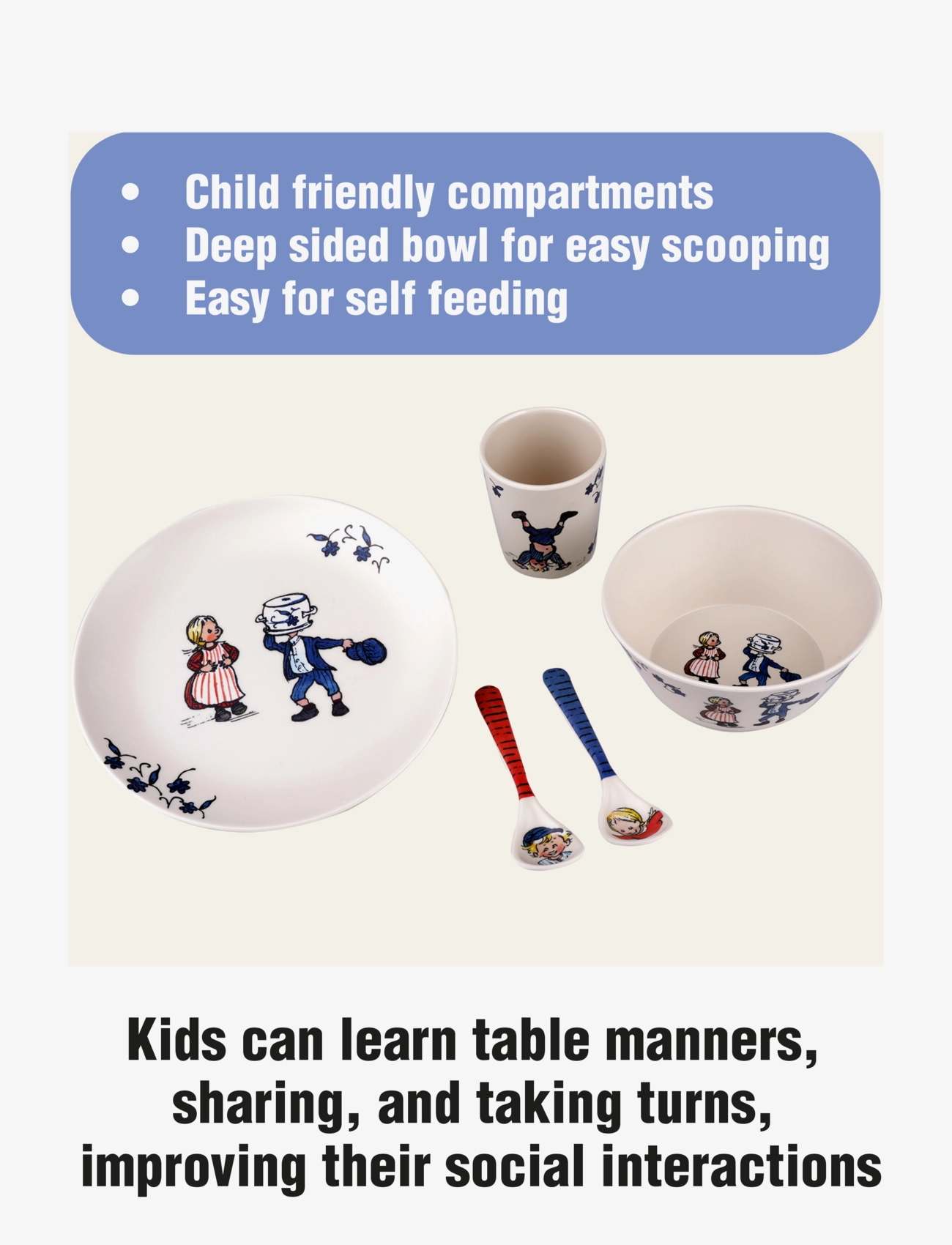 Barbo Toys - Emil Tabelware 5 pcs set - lägsta priserna - multiple color - 4
