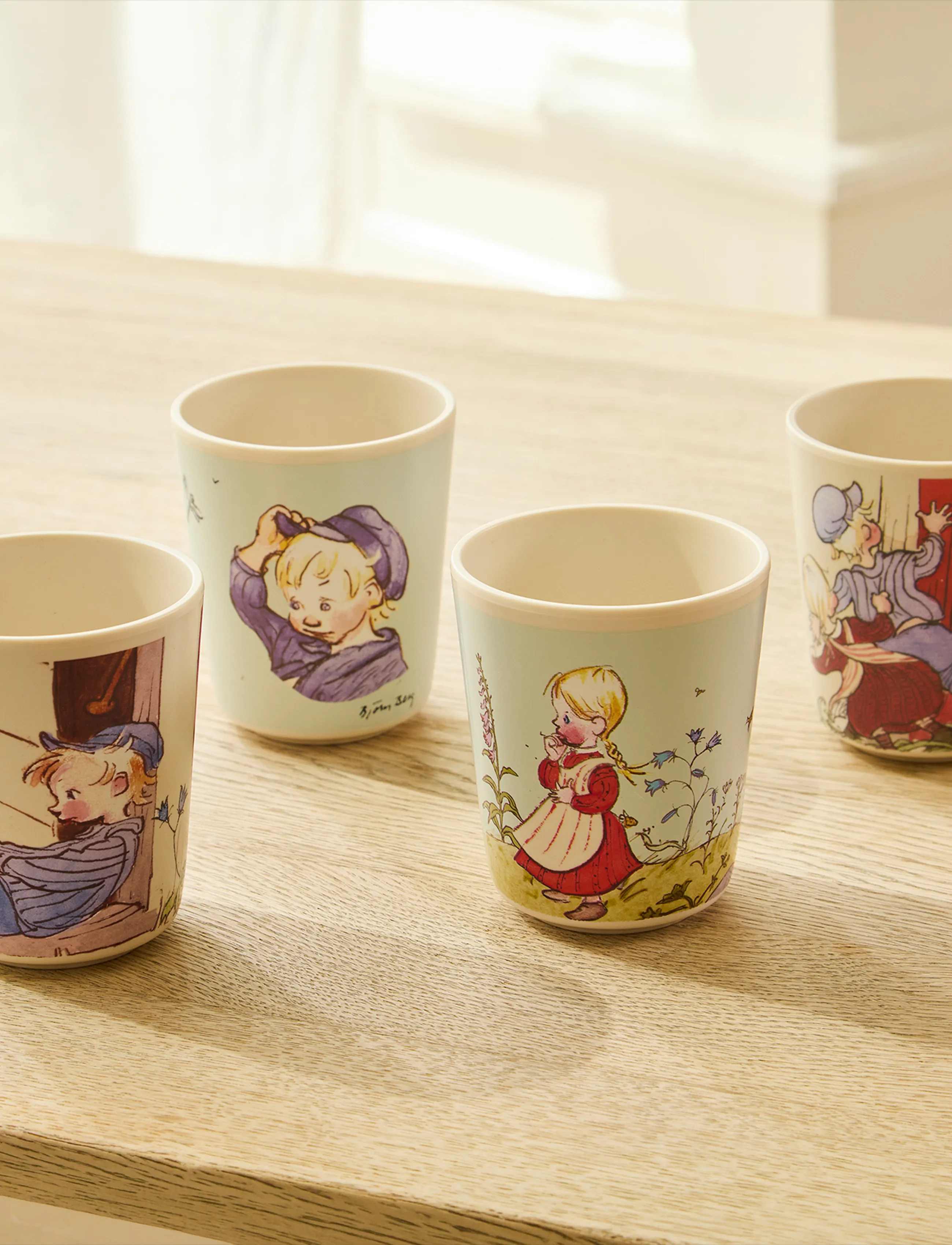 Emil i Lönneberga Tumbler Set 4Pcs, One Size, Meal Time, Mehrfarbig/gemustert - Cups & Mugs, Kinder