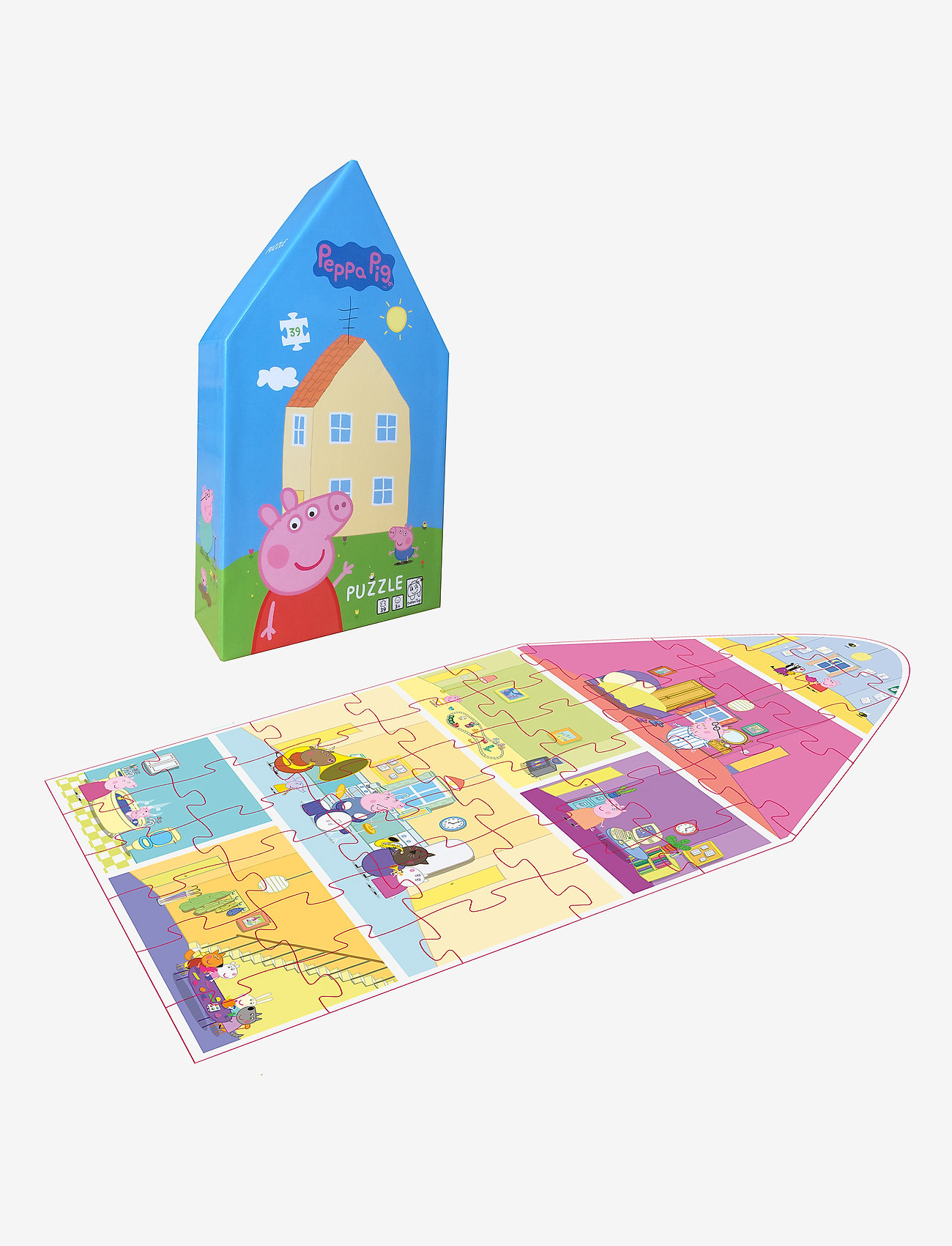 Peppa Pig - Peppa Pig shaped puzzle House - puzzles - multiple color - 1