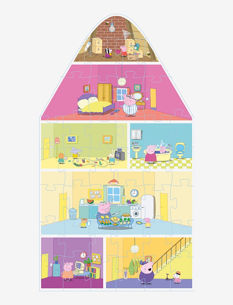 Põrsas Peppa - Peppa Pig shaped puzzle House - pusled - multiple color - 2
