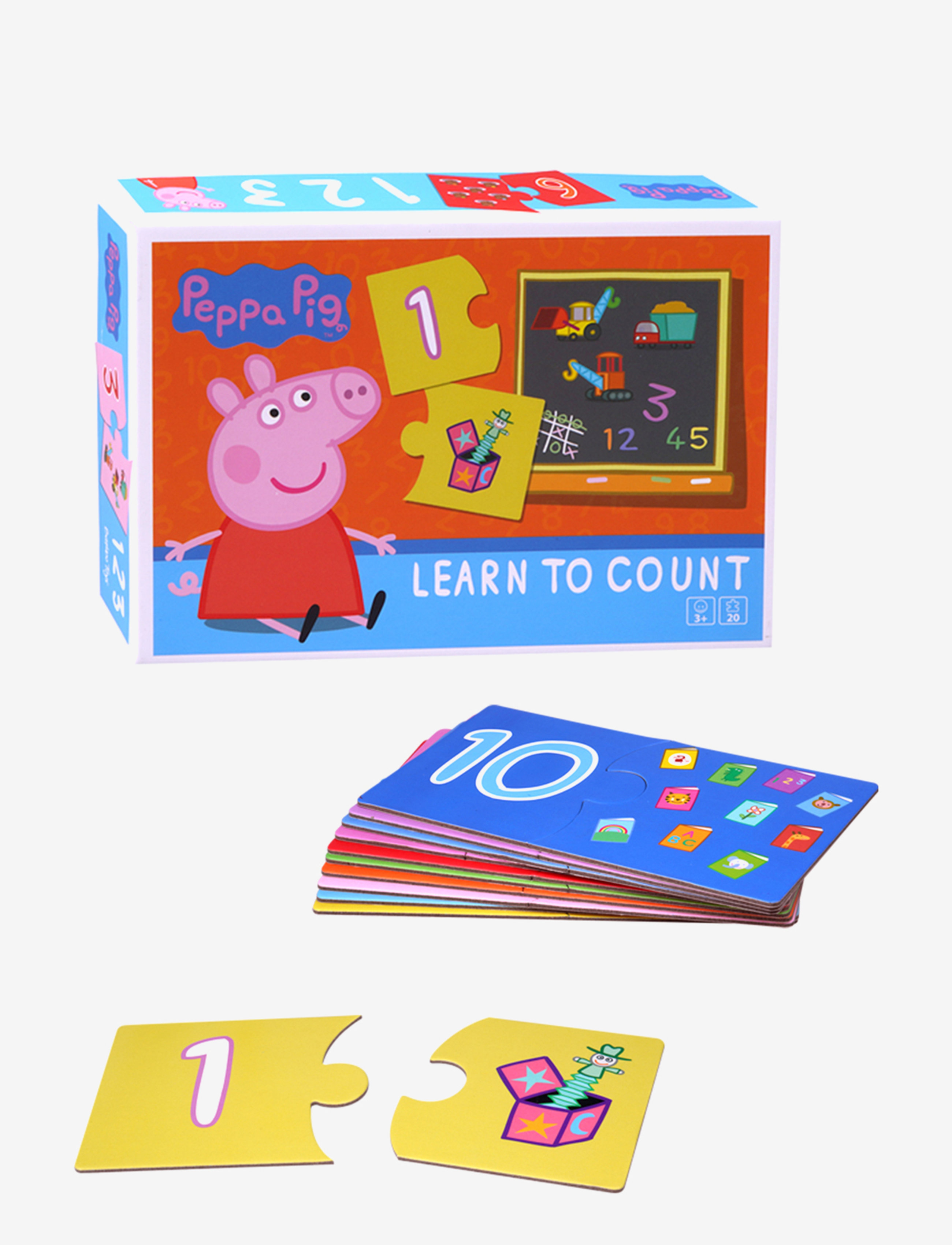 Gurli Gris Peppa Pig Learn To Count, One Size, Games, Mehrfarbig/gemustert - Educational Kinder