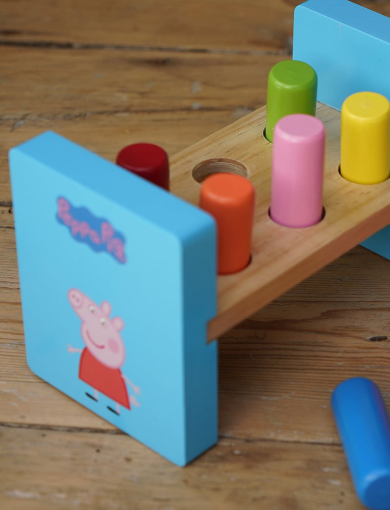 Barbo Toys - Peppa Pig Wooden Hammerbench - multiple color - 0