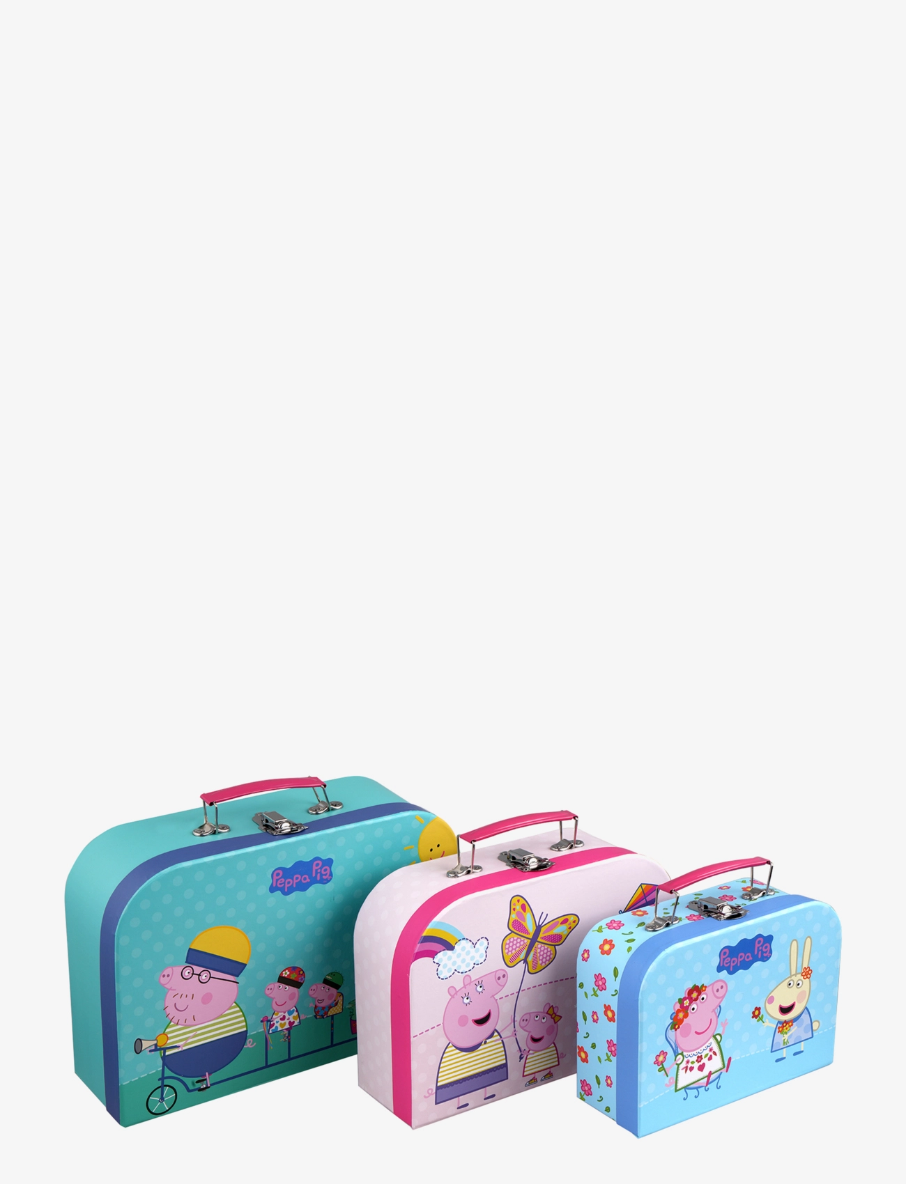 Gurli Gris Peppa Pig Suitcase, One Size, Storage, Mehrfarbig/gemustert - Storage Boxes, Kinder