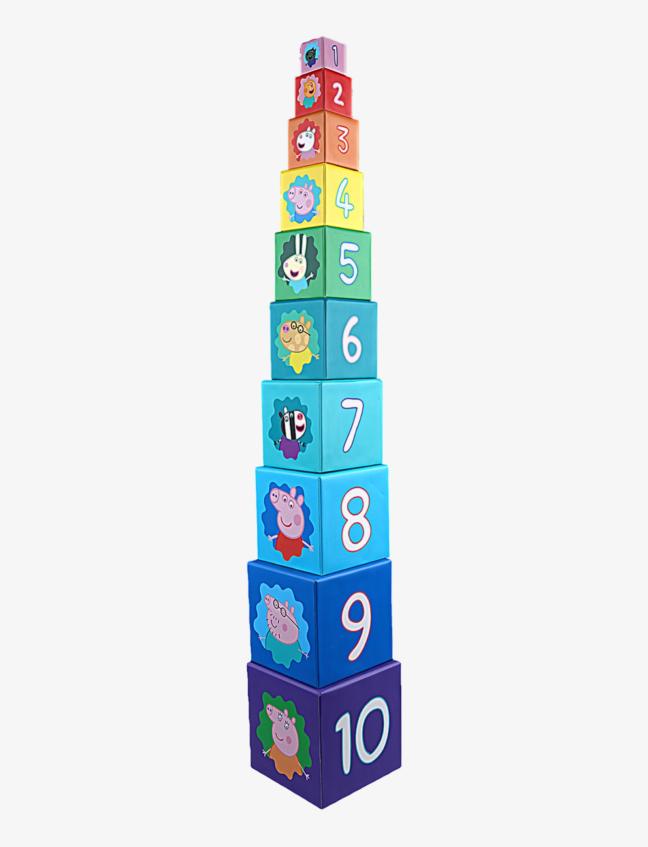 Barbo Toys - Peppa Pig stacking cubes - lägsta priserna - multiple color - 3