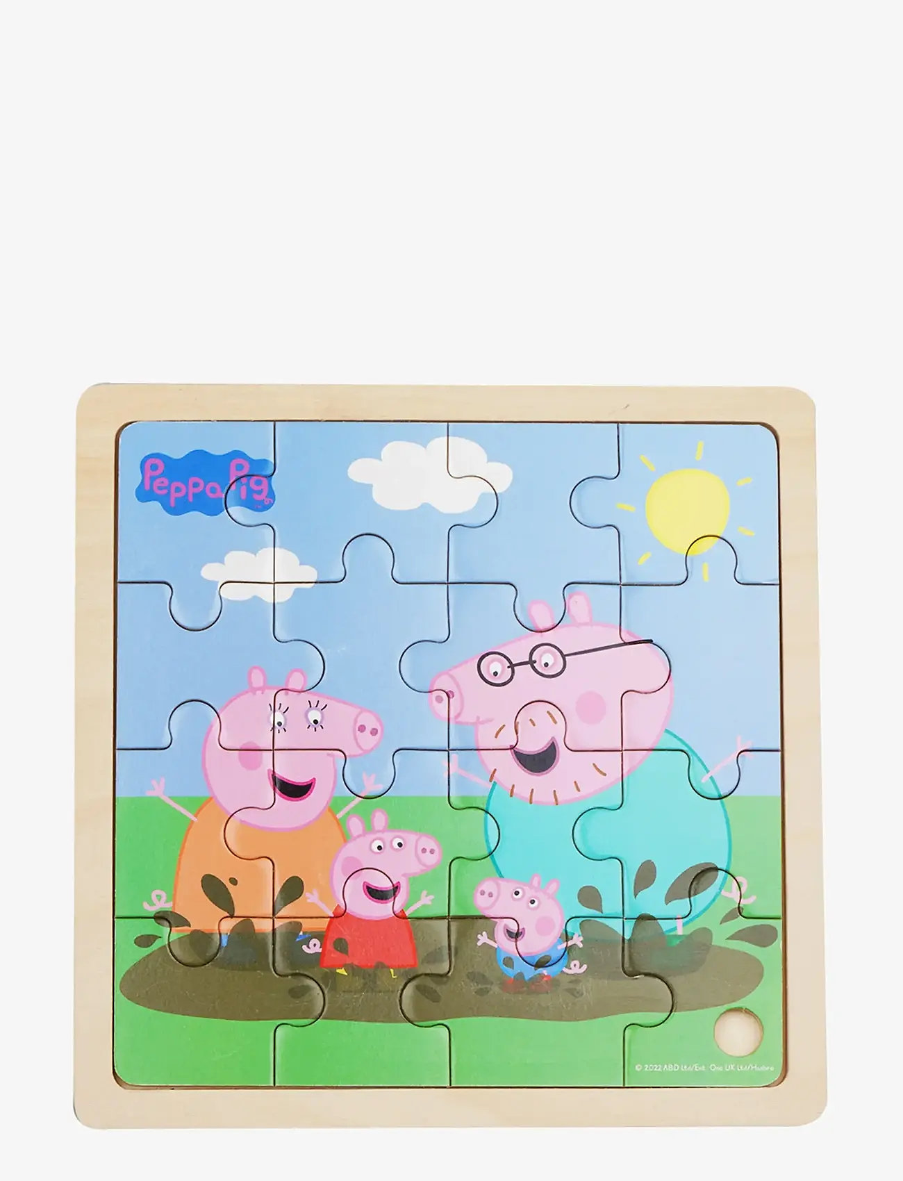 Põrsas Peppa - Peppa Pig - Wooden Puzzle - Mud - puidust pusled - multiple color - 1
