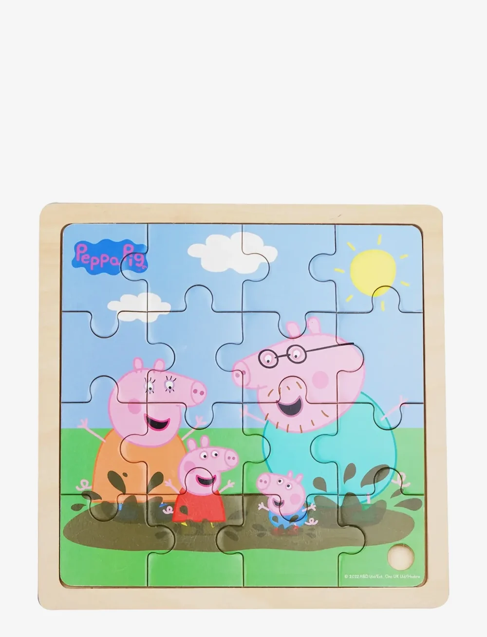 Gurli Gris - Peppa Pig - Wooden Puzzle - Mud - træpuslespil - multiple color - 1