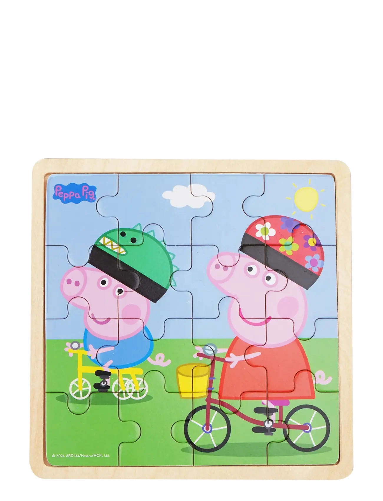 BARBO Spielzeug Peppa Pig - Wooden Puzzle - Bikeride Patterned - One Size - Kinder