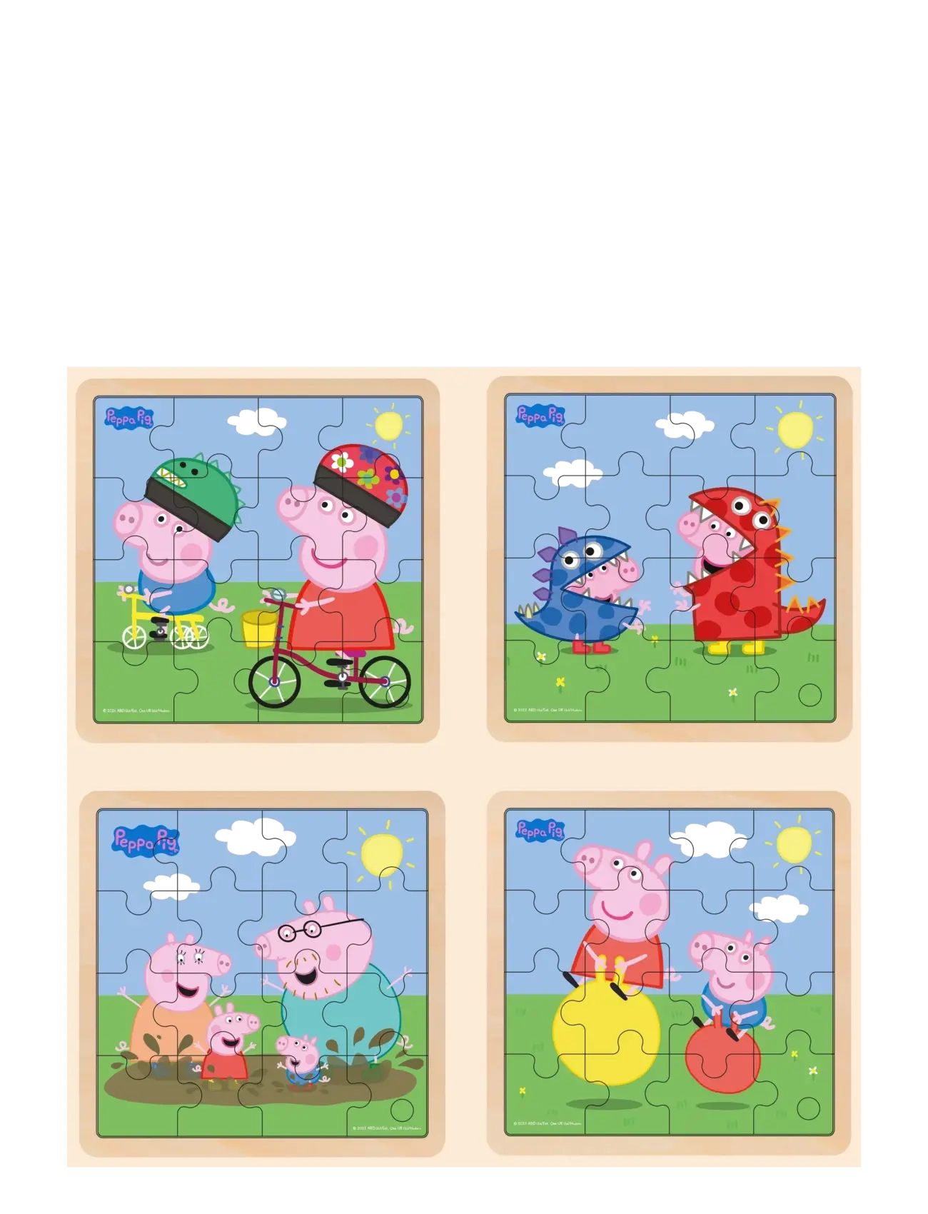 Peppa Wutz - Peppa Pig - Wooden Puzzle - Bikeride - holzpuzzle - multiple color - 4