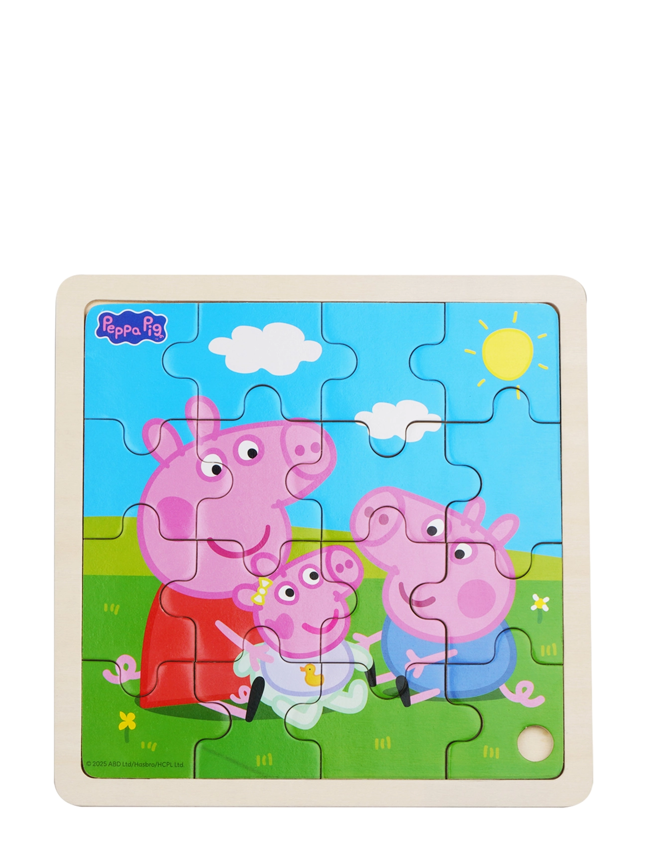 Greta gris Peppa Pig - Framed Wooden Puzzle - Siblings - Leksaker - MULTIPLE COLOR / pink/rose