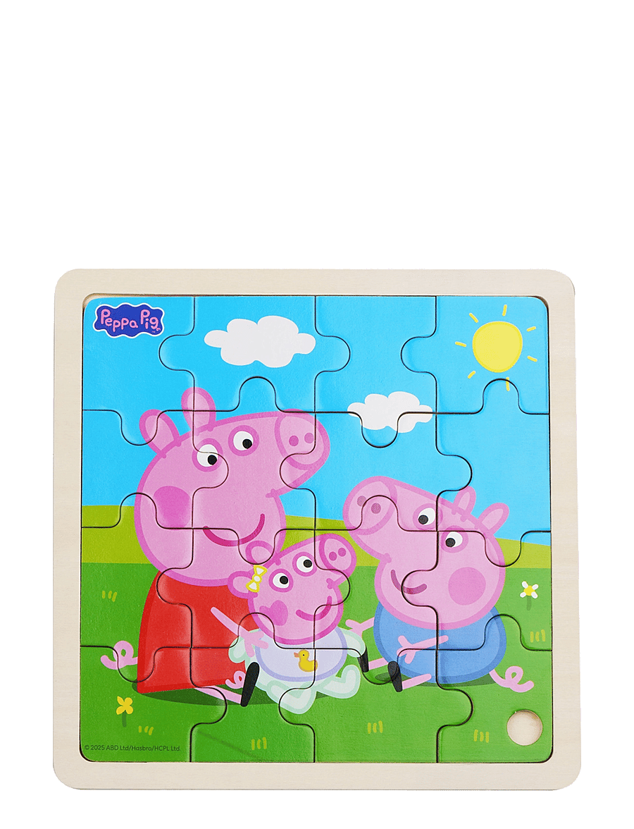 Greta gris - Peppa Pig - Framed Wooden Puzzle - Siblings - träpussel - multiple color - 1