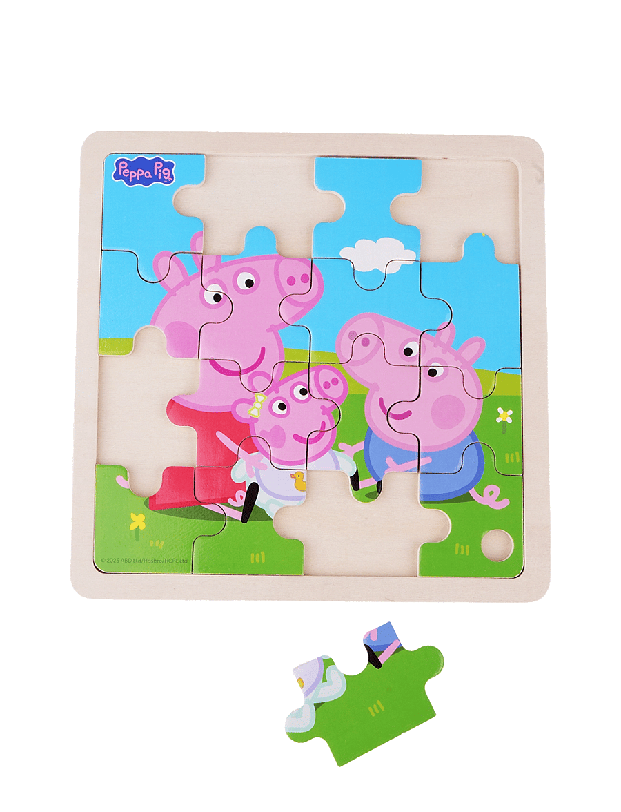 Greta gris - Peppa Pig - Framed Wooden Puzzle - Siblings - träpussel - multiple color - 2