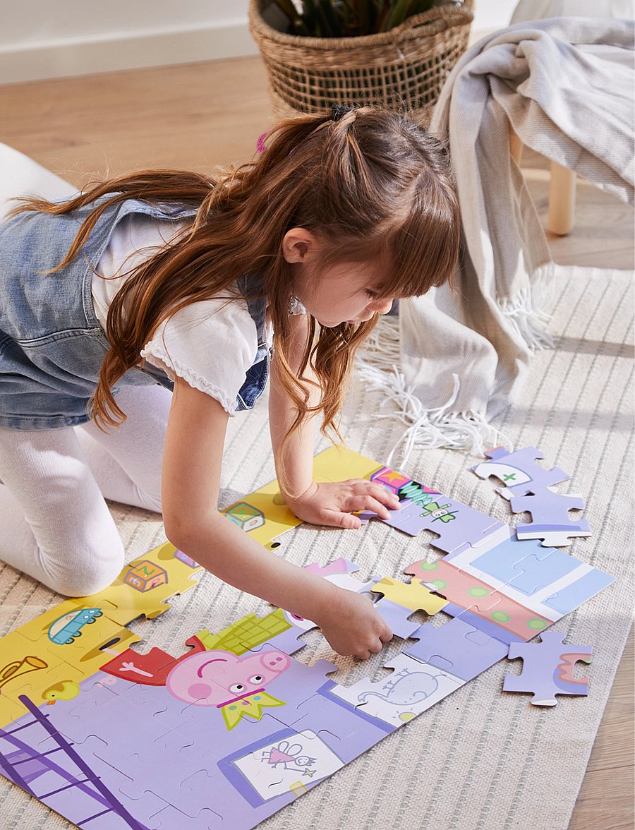 Peppa Pig - Peppa Pig - Teddy Puzzle suitcase - klassísk púsl - multiple color - 0