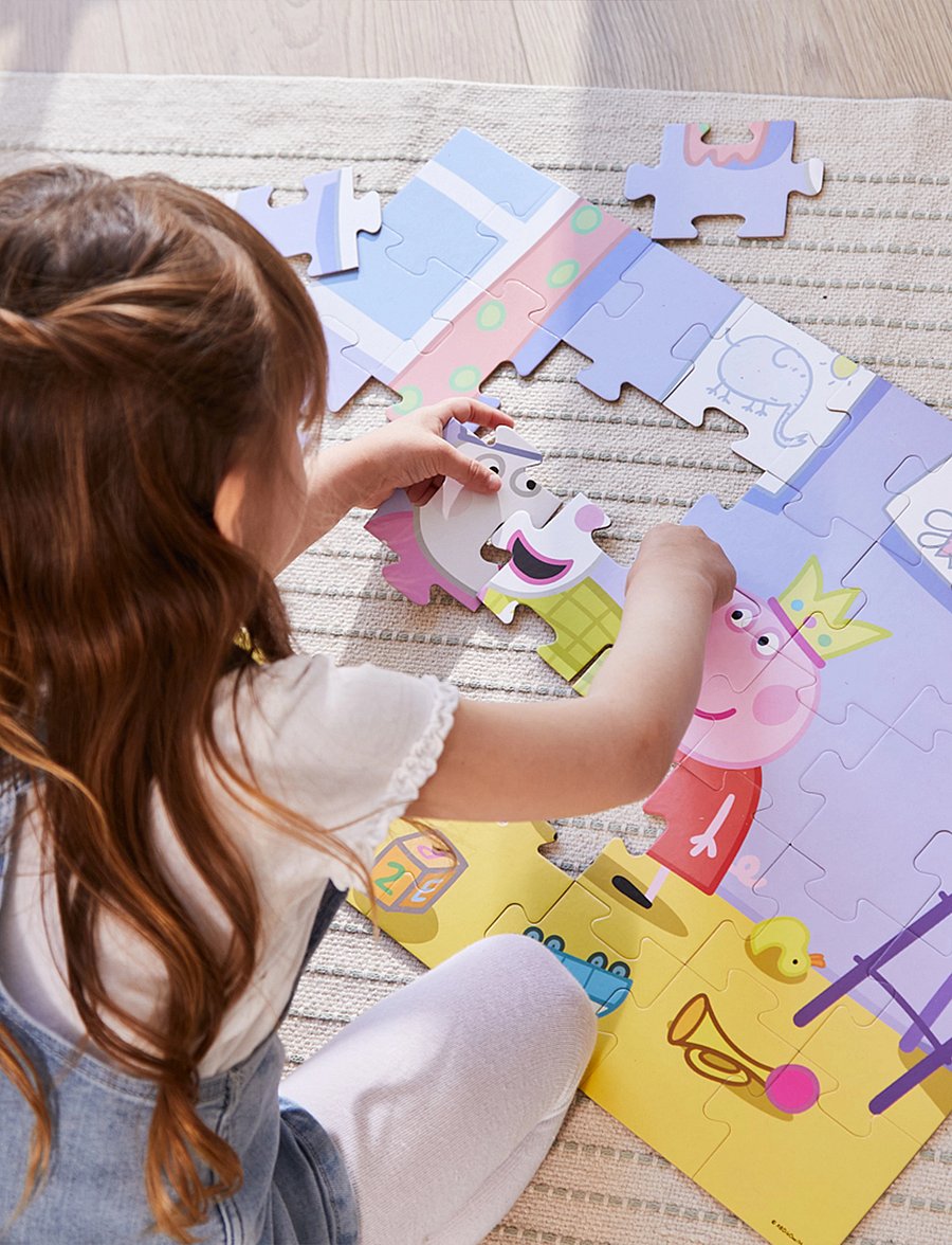 Peppa Pig - Peppa Pig - Teddy Puzzle suitcase - klassísk púsl - multiple color - 4