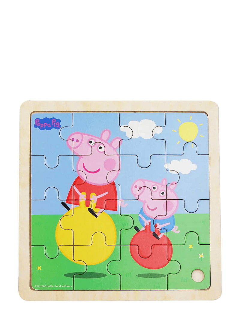 Barbo Toys - Peppa Pig - Wooden Puzzle – Bouncy Ball - holzpuzzle - 1016 - 0