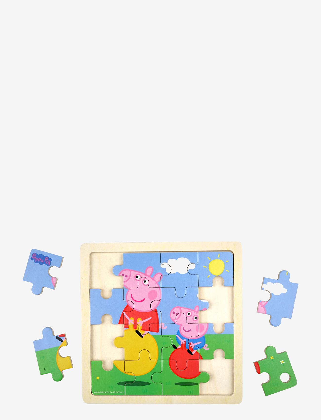Barbo Toys - Peppa Pig - Wooden Puzzle – Bouncy Ball - træpuslespil - 1016 - 2
