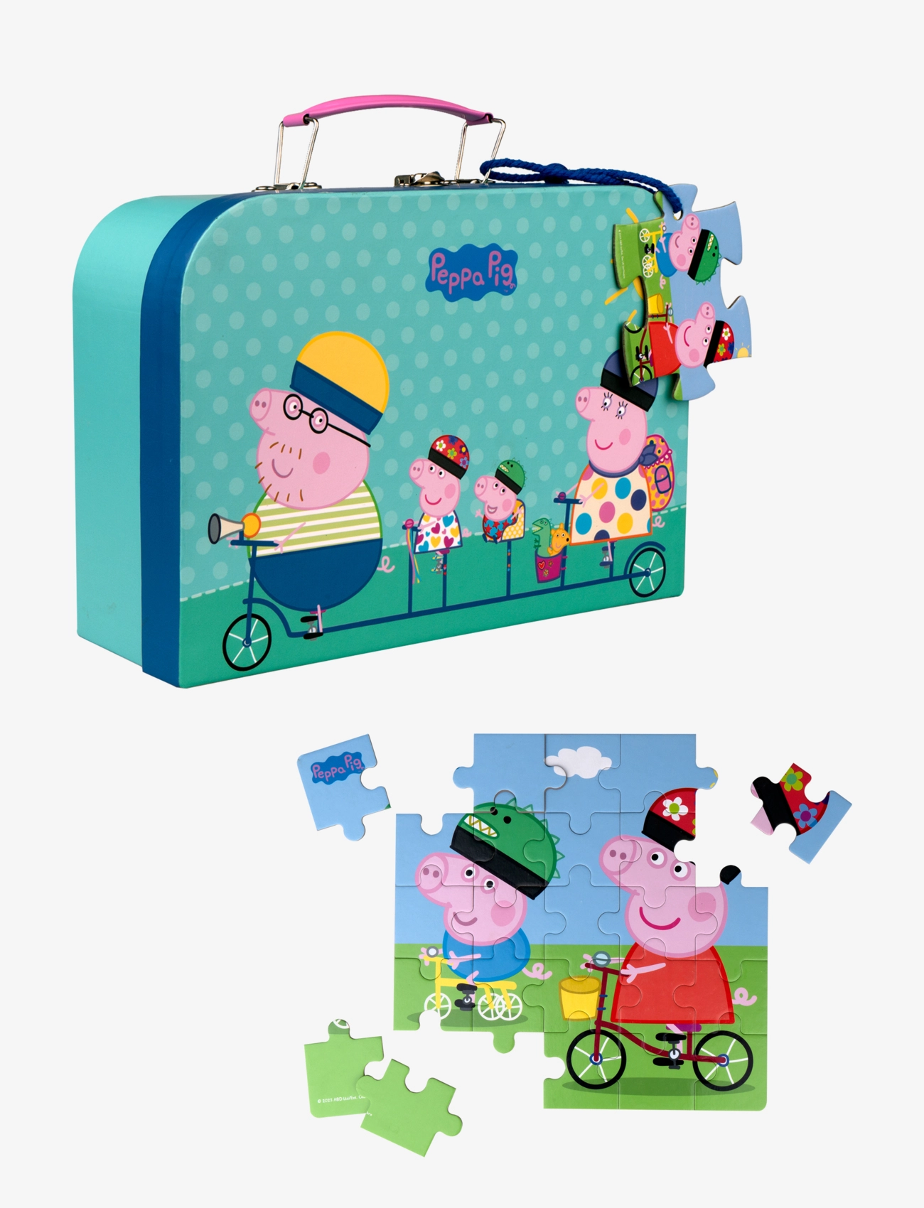 BARBO Spielzeug Peppa Pig Suitcase With A Puzzle Patterned - One Size - Kinder