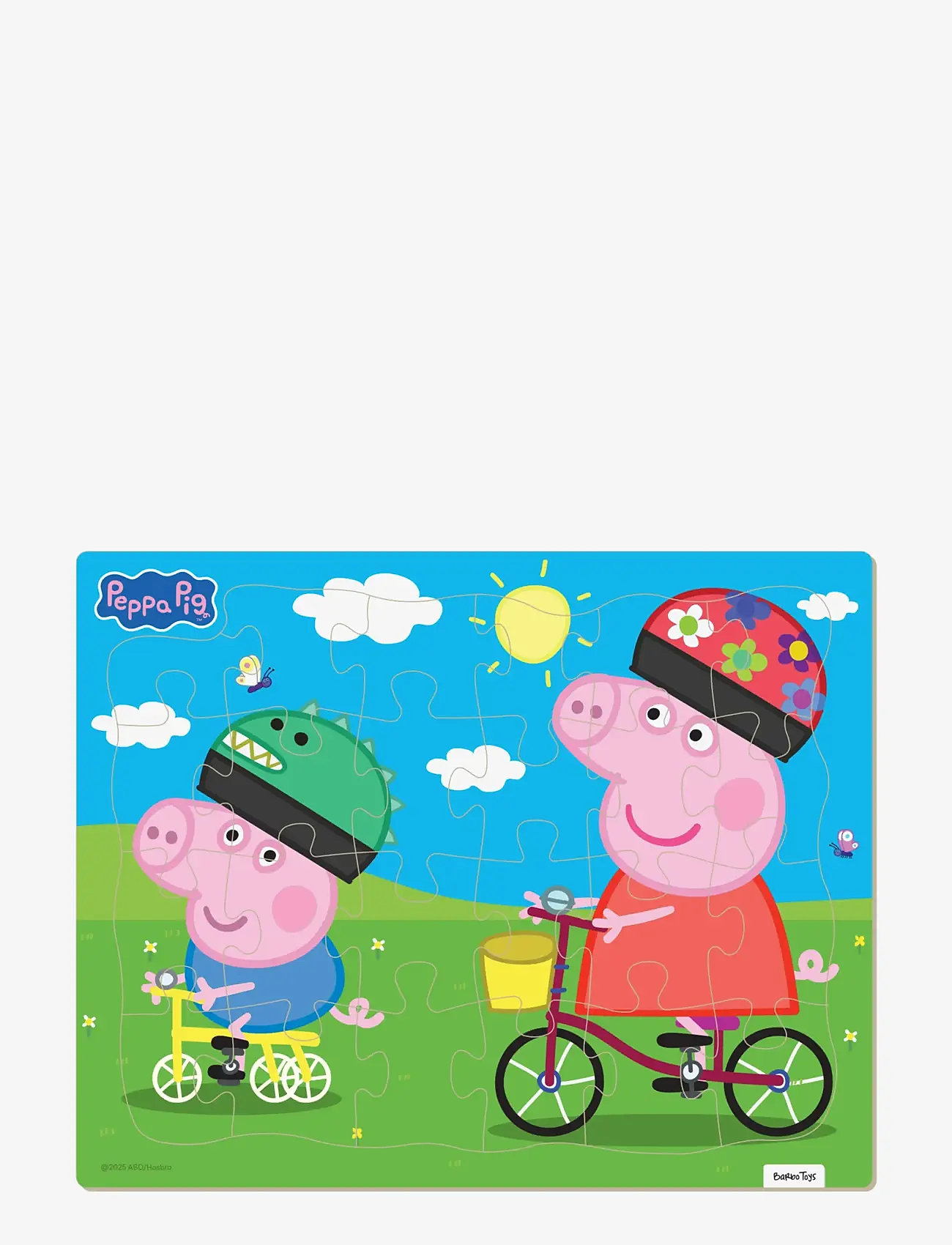 Barbo Toys - Peppa Pig Frame Cardboard Puzzle - Biking - klassische puzzles - multiple color - 0