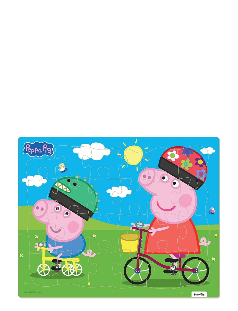 Barbo Toys - Peppa Pig Frame Cardboard Puzzle - Biking - klassische puzzles - multiple color - 0