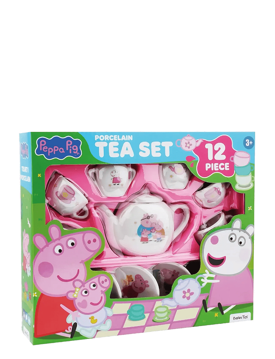 Põrsas Peppa - Peppa Pig - 12 pcs porcelain tea set - kohvi & teekomplektid - pink - 0