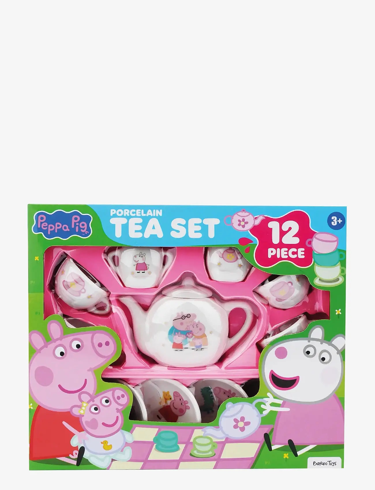Peppa Wutz - Peppa Pig - 12 pcs porcelain tea set - kaffee & tee-sets - pink - 1