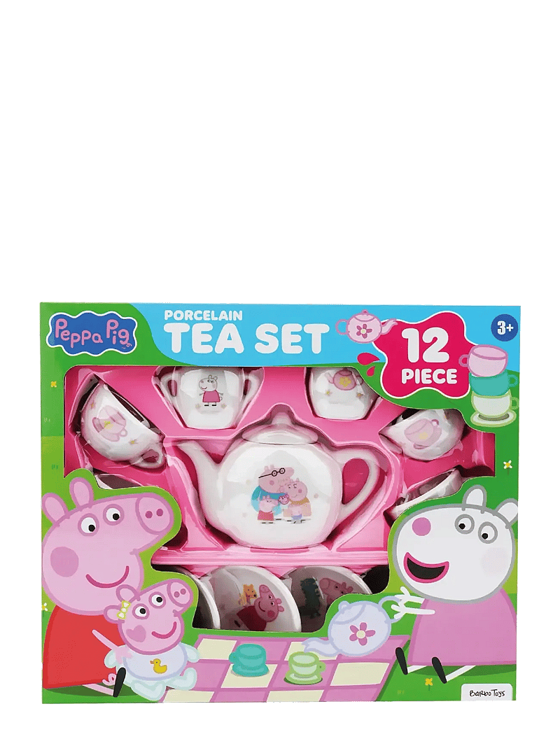 Peppa Wutz - Peppa Pig - 12 pcs porcelain tea set - kaffee & tee-sets - pink - 1