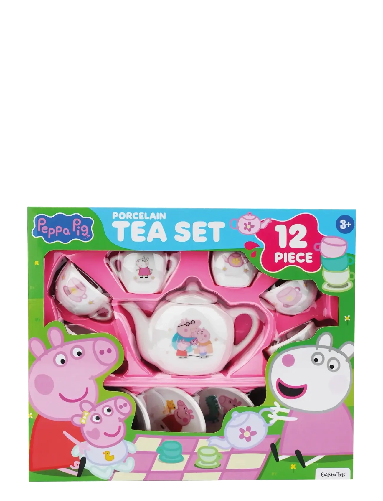 Põrsas Peppa - Peppa Pig - 12 pcs porcelain tea set - kohvi & teekomplektid - pink - 1
