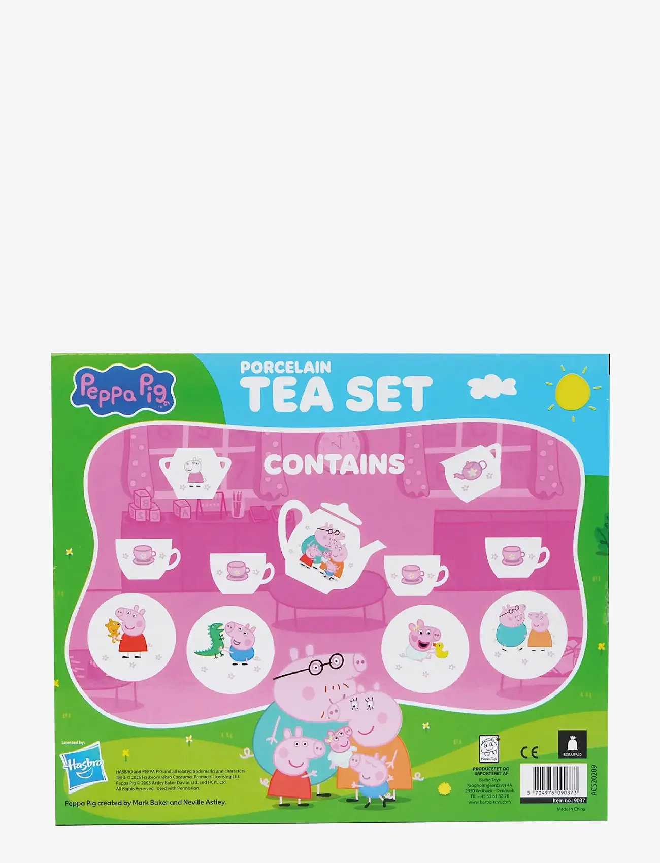 Peppa Wutz - Peppa Pig - 12 pcs porcelain tea set - kaffee & tee-sets - pink - 2