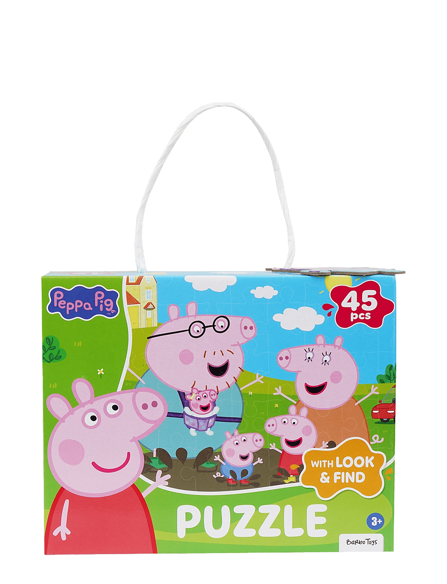 Greta gris - Peppa Pig - Puzzle Box - Family - träpussel - multiple color - 3