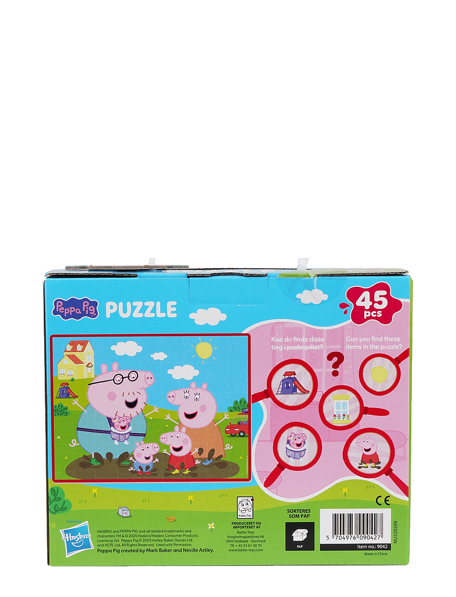 Greta gris - Peppa Pig - Puzzle Box - Family - träpussel - multiple color - 4