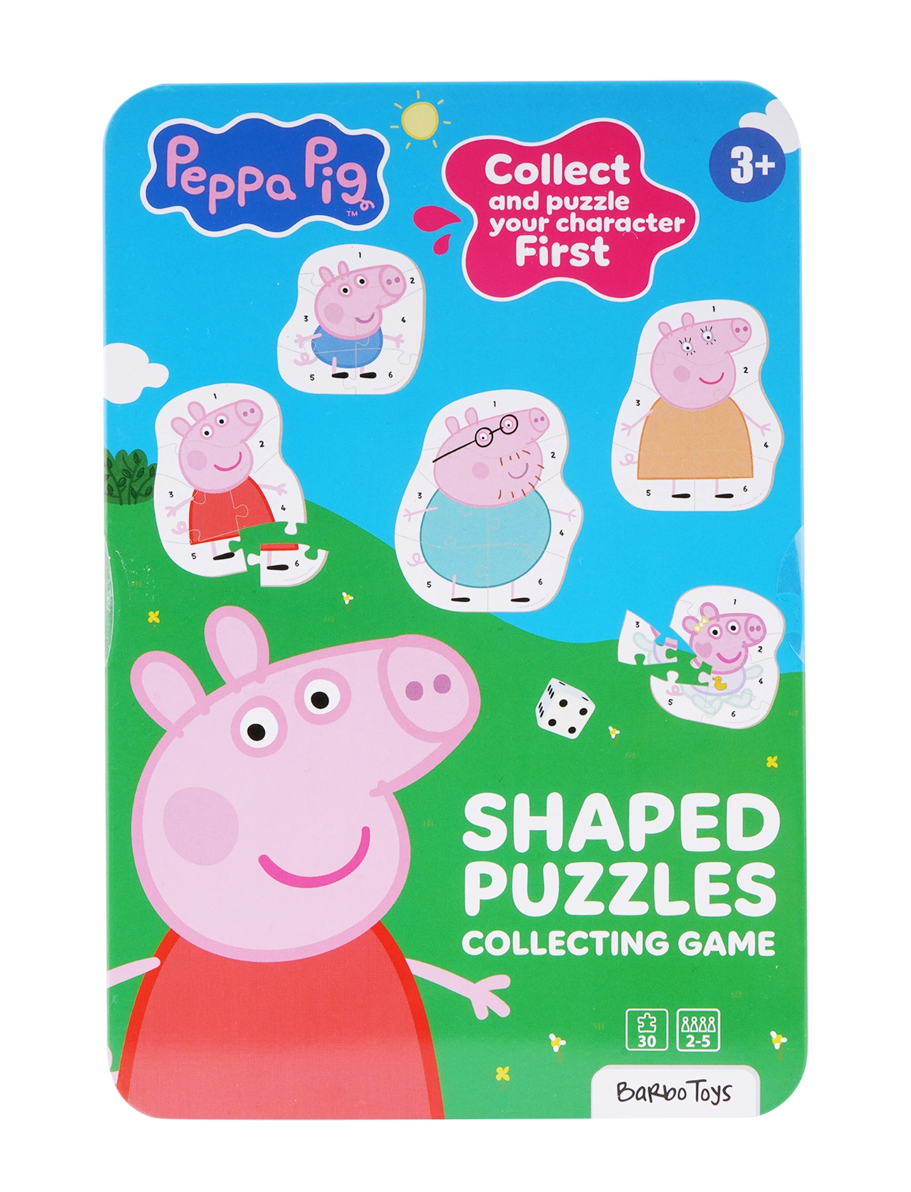 Greta gris - Peppa Pig - Puzzle Game In Tin Box - brädspel - multiple color - 3